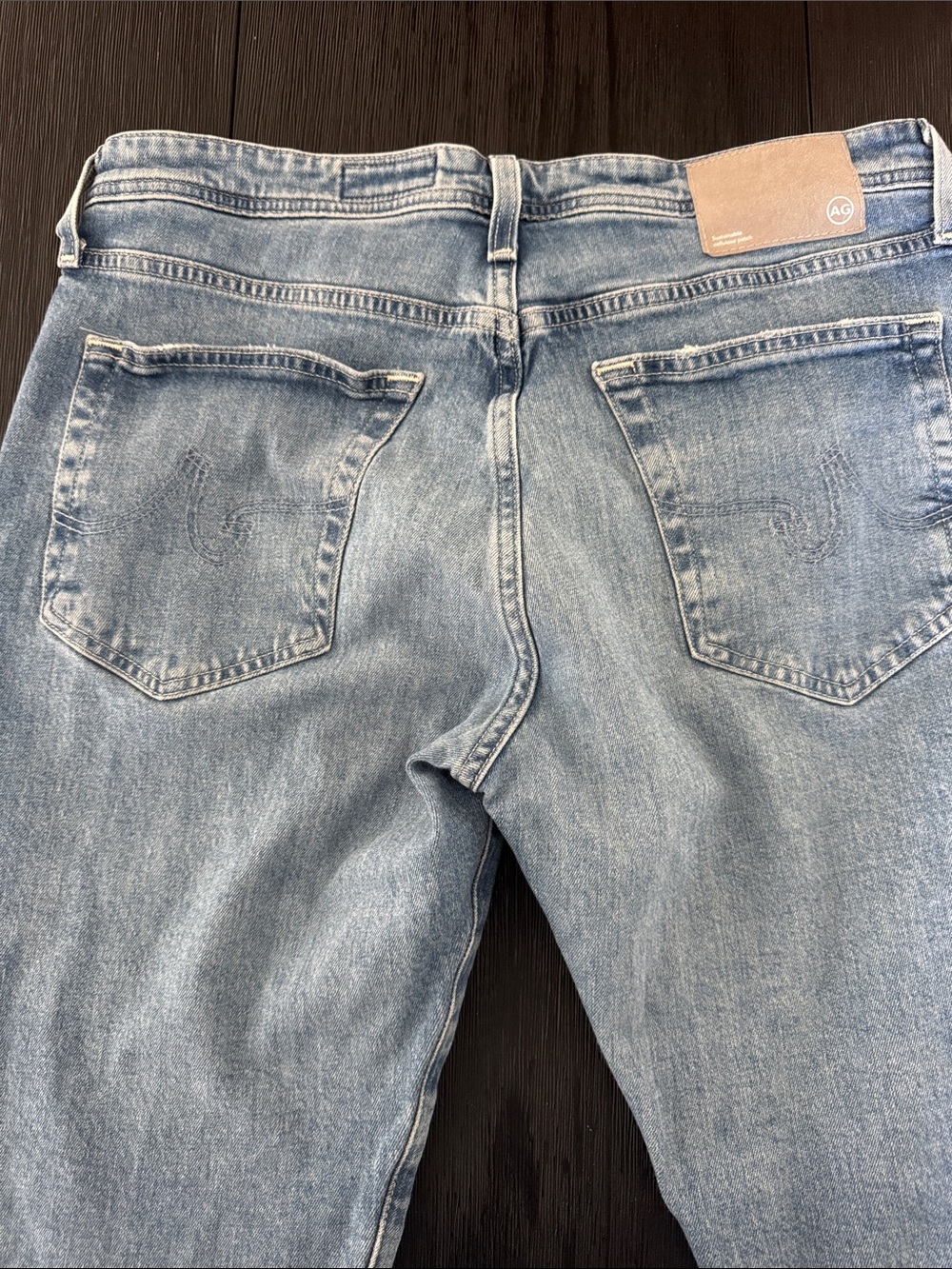 AG Adriano Goldschmied Protege Men’s Jeans Straight Leg Light Wash 34x34 34x24 - Picture 7 of 12